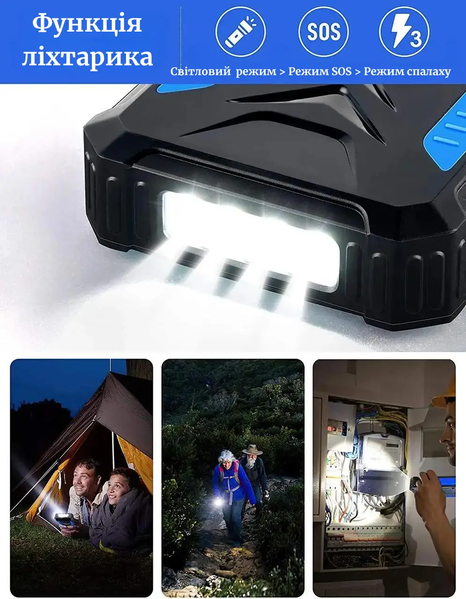 Павербанк Solar Power Bank 36000 мАг із сонячною зарядкою бездротовою зарядкою та LED ліхтариком 1738468790 фото