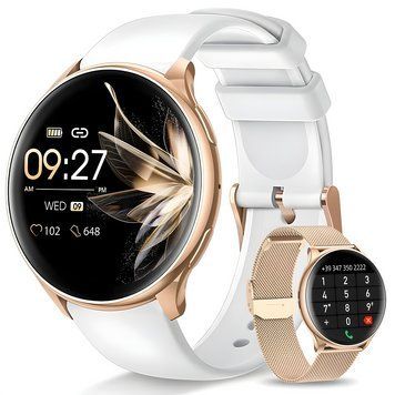 Смарт-годинник жіночий FOSMET з Bluetooth-дзвінками, 1,39-дюймовий HD Smartwatch для айфон та андроід 2517044068 фото