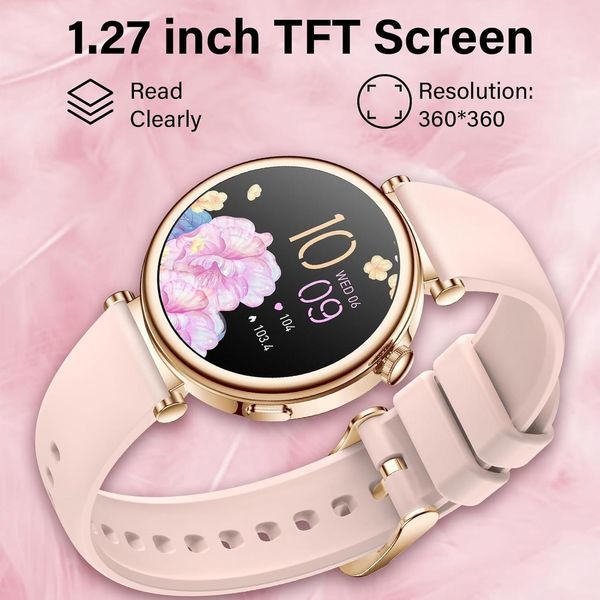 Смарт-годинник Rollstimi Smart Watch з тиском, пульсом, киснем, дзвінками для Android та iPhone, металевий корпус, 2 ремінці, IP67 2552898811 фото