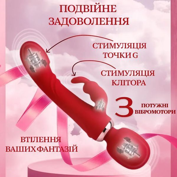 Вібратор для жінок: вагінальний та кліторальний стимулятор, фалоімітатор для оргазму, інтимний масажер для мастурбації 4382294584 фото