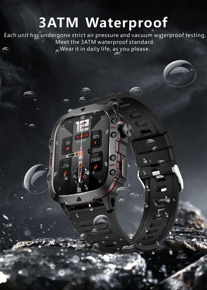 Смарт-годинник чоловічий Military Sports Fitness Tracker 2340688717 фото