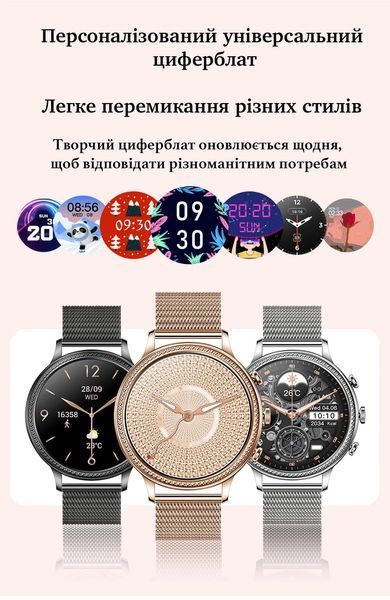 Смарт-годинник жіночий LIGE Smart watch Ladies 2024 з тонометром 2149043997 фото