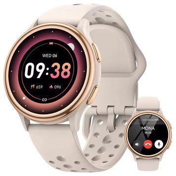 Смарт-годинник G53 для жінок з Bluetooth-дзвінками, моніторингом сну та пульсу, 2 ремінці, сумісний з Android і iPhone 2617463806 фото